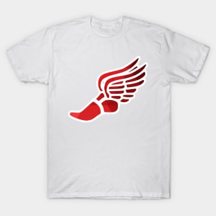 Red Ombre Track Shoe T-Shirt